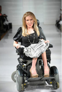 Danielle Sheypuk, Carrie Hammer's first model with disabilities (photo from CarrieHammer.com)