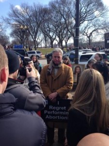 Dr. Anthony Levatino at a March for Life event. 