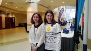At Students for Life of America Conference in 2014 with Kelsey Hazzard, president of Secular Pro-Life.