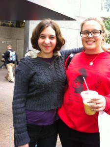 With Julia Pritchett, a friend, fellow pro-lifer and sidewalk counselor. 
