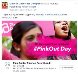 Melissa Gilbert Planned Parenthood Pink Out