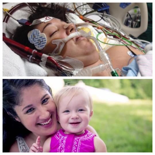 Shelly Cawley in a coma one year ago, and Shelly and Rylan now.