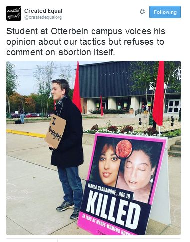 Created Equal Otterbein abortion prolife