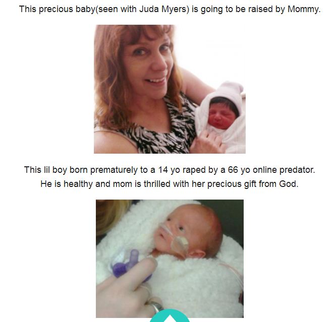 Juda Myers rape abortion baby