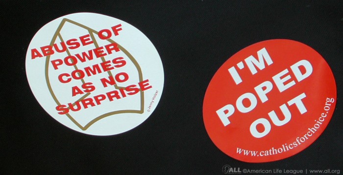Catholics for Choice stickers