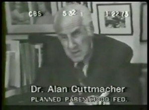 Alan Guttmacher president Planned Parenthood screen grab from CBS news report 