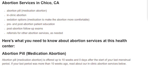 Chico PP - Medical Abortion 10 Wk
