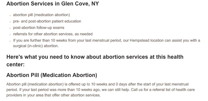 Glen Cove, NY - Medical Abortion 10 Wks