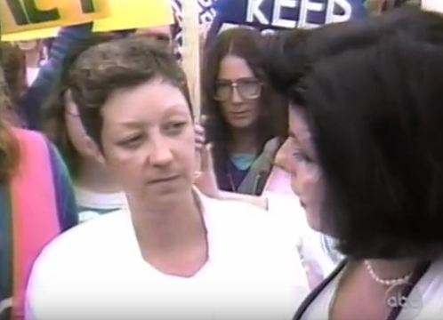 Norma McCorvey comes public that she is Roe image: screen grab from ABC news 
