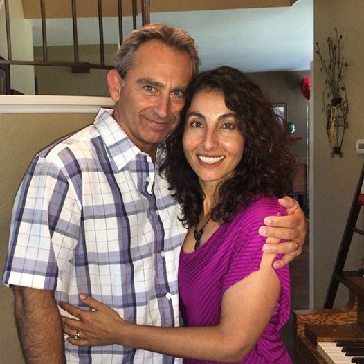 Bruce Marchiano and his wife, Maria. He credits Maria with the wisdom to release the movie without further delay.