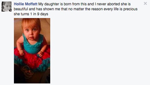 This woman posted her comment in response to the true story of another woman who gave life to her child after being raped.