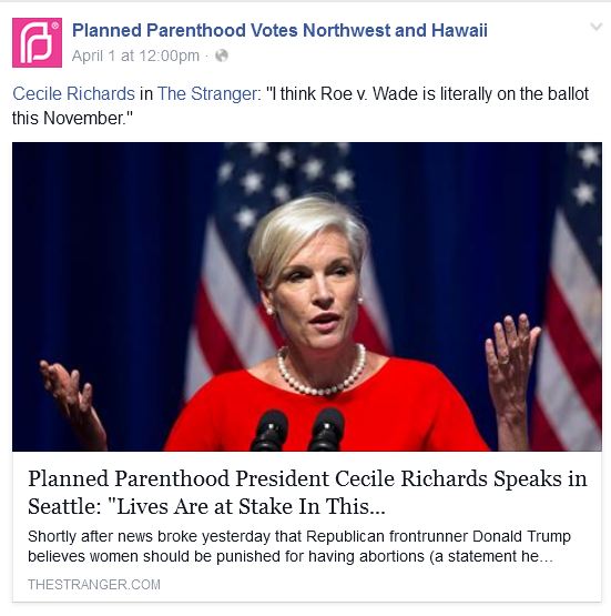 Cecile Richards Lives at Stake