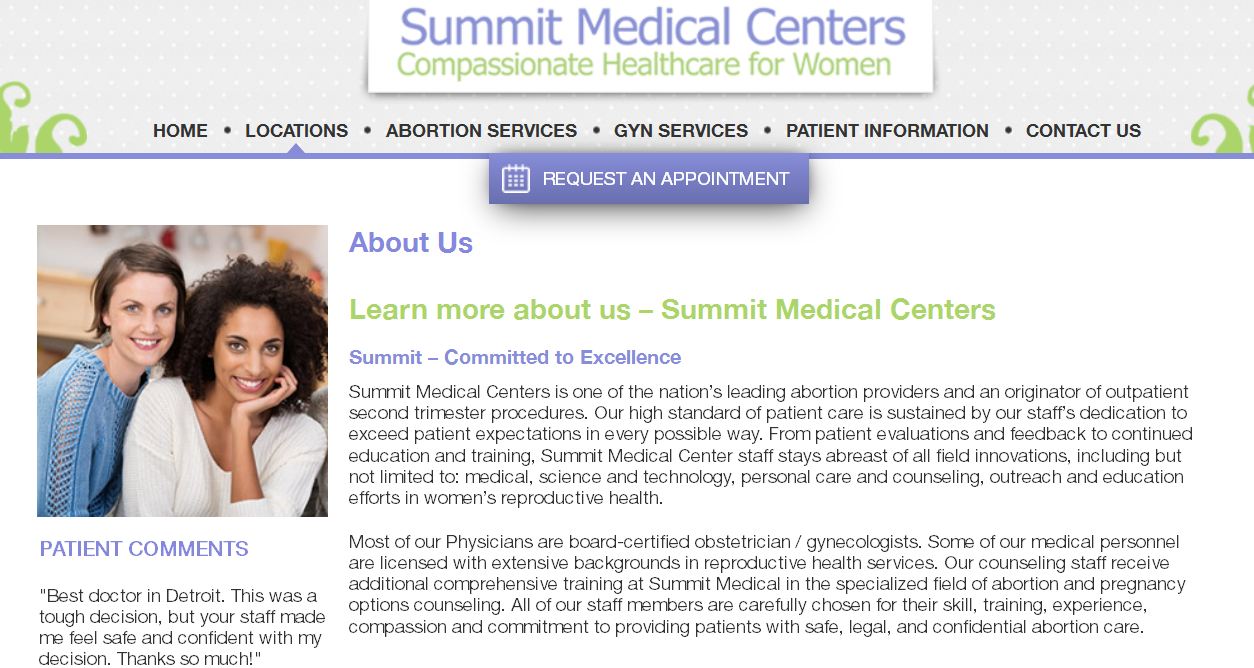 Summit Medical Center website