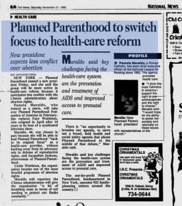 PP to switch focus to Health Care Nov 21 1992