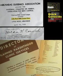Arkansas Eugenics Assoc. becomes state Planned Parenthood affiliate. (Image screen from Maafa21) 