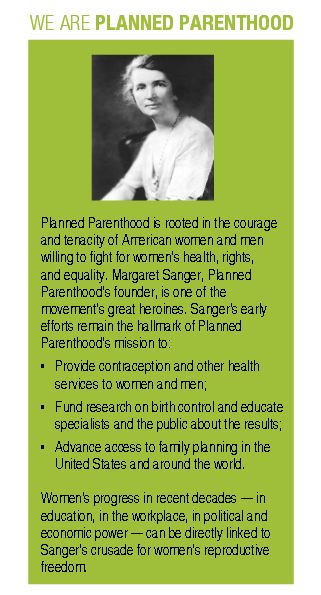 Planned Parenthood praises Margaret Sanger, 2008